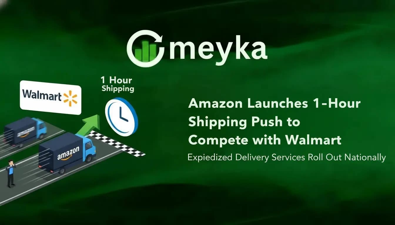 Amazon Launches 1-Hour Shipping Push to Compete with Walmart