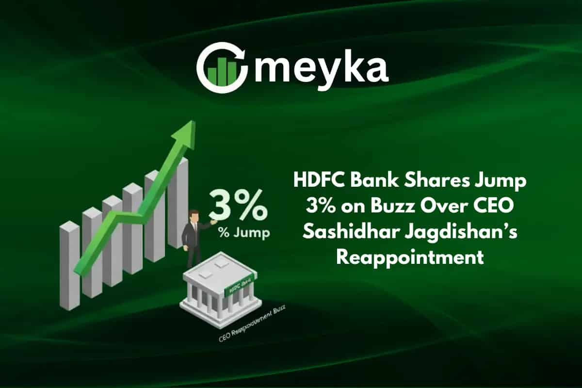 HDFC Bank Shares Jump 3% on Buzz Over CEO Sashidhar Jagdishan’s Reappointment