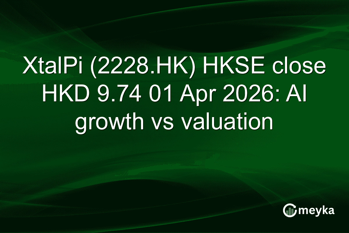 XtalPi (2228.HK) HKSE close HKD 9.74 01 Apr 2026: AI growth vs valuation