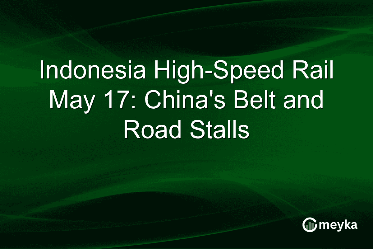 Indonesia High-Speed Rail May 17: China’s Belt and Road Stalls